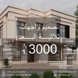 3d Villa Exterior Design (4 Elevations)